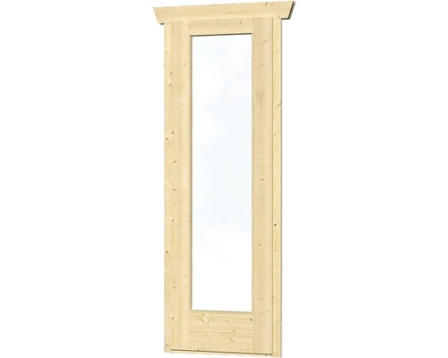 Einzelfenster für Gartenhaus 28 mm SKAN HOLZ 67x198 cm natur Holztürrahmen für den Einbau