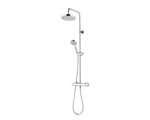 Duschsäule inkl. Thermostat Schulte Modern chrom D969260 02 Duschsystem mit Kopf- und Handbrause