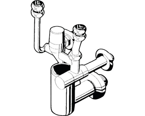 Vorwand-Armaturenanschlussblock für Sanitärinstallationen