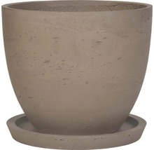 Pflanztopf aus Beton mit Untersetzer