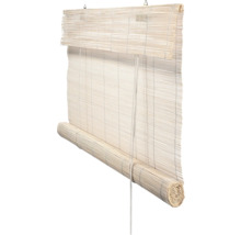 Bambusrollo weiß lasiert 90x240 cm-thumb-0