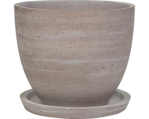 Blumentopf mit Untersetzer