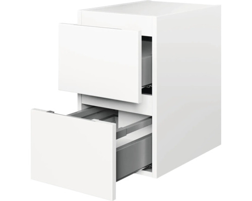 Weißer Badezimmer Unterschrank mit zwei Schubladen