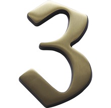 Hausnummer 3 aus Metall