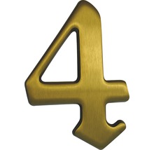 Hausnummer Bronze satiniert "4" 120 mm