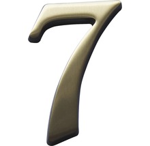 Hausnummer Bronze satiniert "7" 120 mm