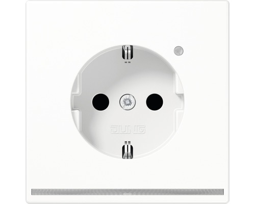 Jung LS 1520-O WW LNW Steckdose mit LED-Orientierungslicht + Helligkeitssensor + erhöhter Berührungsschutz alpinweiß/glänzend LS990 LS-Design Jung Schuko Steckdose mit Klappdeckel
