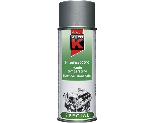 Auto-K Special Lackspray silber 400 ml Hitzefest bis 650° C Auto K Hitzefeste Farbe 650 Grad