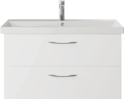 Waschtischunterschrank mit zwei Schubladen und Waschbecken