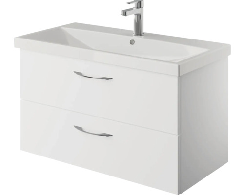 Waschtisch mit zwei Schubladen und Armatur