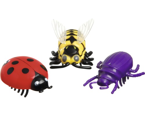 Katzenspielzeug Käfer, Biene, Spinne zufällige Farb- und Musterauswahl Spielzeug Insekten, bestehend aus Marienkäfer, Wespe und Käfer
