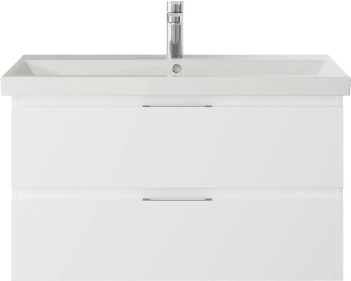 Waschtischunterschrank Pelipal Xpressline 4035 BxHxT 86 x 48,2 cm x 43,5 cm Frontfarbe weiß glänzend 4035.158602