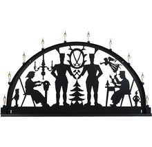 Lichterbogen mit weihnachtlichen Motiven