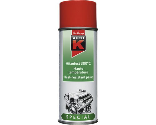 Auto-K Special Lackspray rot 400 ml Hitzefest bis 300° C Autolack Spraydose, hitzebeständig bis 300 Grad