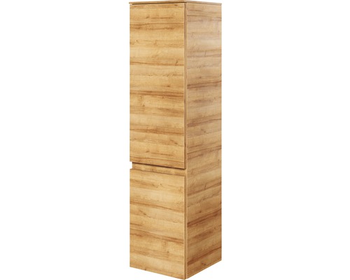 Midischrank pelipal Xpressline 4035 Breite 30 cm Eiche Riviera mit Grifffuge Hochschrank mit zwei Türen im Holzdekor