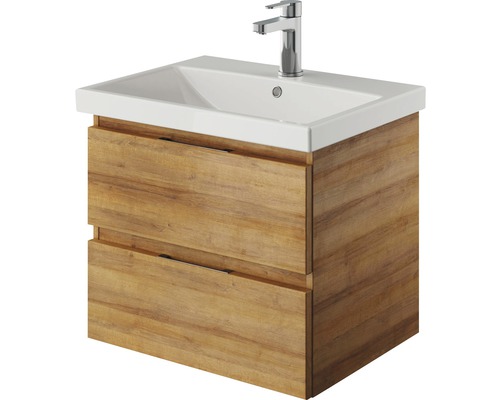 Waschtisch mit zwei Schubladen, Waschtischplatte und Armatur