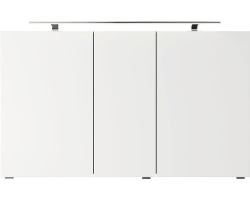 Spiegelschrank Pelipal Xpressline 4035 120 x 14,5 x 70,3 cm grau 3-türig LED IP 44