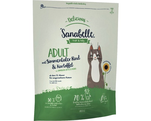 Sanabelle Adult Katzenfutter mit Simmentaler Rind und Kartoffel