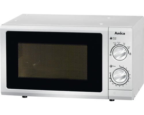 Mikrowelle Amica MW 13152 SI BxHxT 45,5 x 26,2 x 33,5 cm Amica Mikrowelle mit Drehknebelbedienung