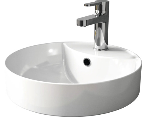Pelipal Aufsatzwaschbecken Xpressline 4035 40 x 40 cm weiß glänzend 4900.994040 Aufsatzwaschbecken aus Keramik mit Armatur