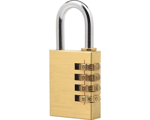 Zahlenschloss Messing 40 mm Vorhängeschloss mit Zahlencode