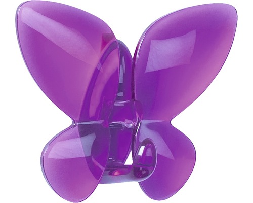 Klebehaken Violett Transparent-0