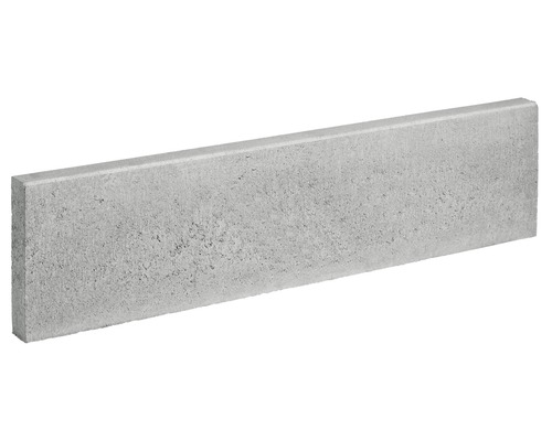 Beton Rasenbordstein grau einseitig gefast 100 x 6 x 25 cm