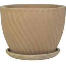 Blumentopf aus Terrakotta mit passender Untertasse