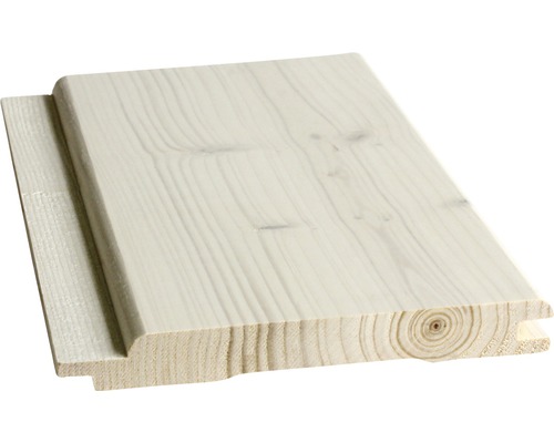 Softlineprofil Fichte "A" weiß 3000 x 146 x 18,5 mm Profilholz aus Holz