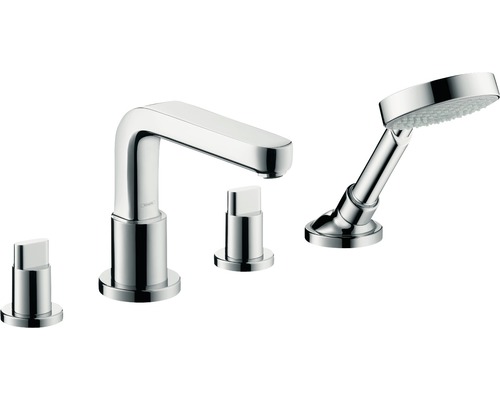 hansgrohe Wannenrandarmatur METRIS S chrom ohne Unterputzgrundkörper 31446000 Hansgrohe Metropol Wannenarmatur mit Handbrause