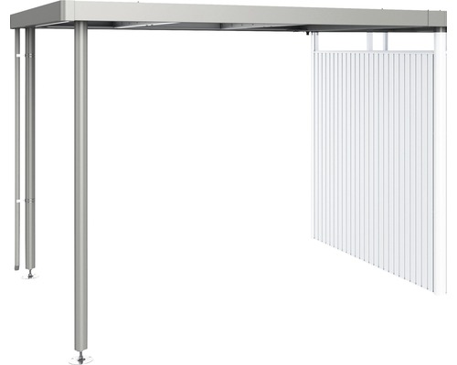 Seitendach Biohort zu HighLine H3 282 x 235 cm quarzgrau-metallic Metallcarport mit Seitenwandelement