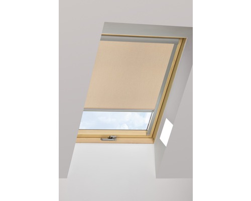 Tageslichtrollo FAKRO ARP cappuccino manuell 78x118 cm (06) Dachfenster mit Rollo zur Verdunkelung
