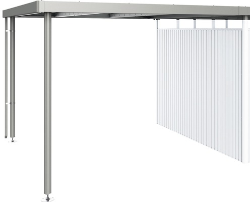 Seitendach Biohort zu HighLine H5 282 x 315 cm quarzgrau-metallic Pavillon mit Seitenwand für den Außenbereich