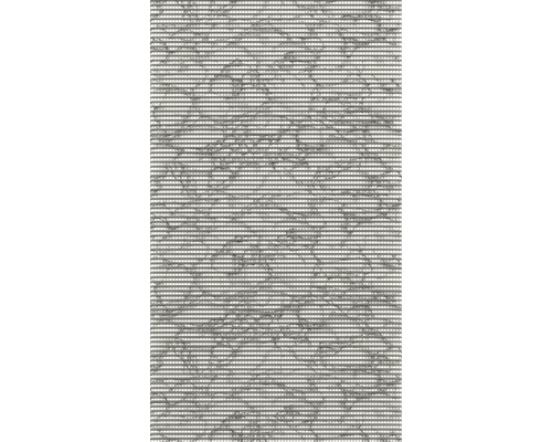 Anti-Rutsch-Matte Marble grau 130 cm breit (Meterware) Nahaufnahme eines horizontal gestreiften Musters mit einem netzartigen, unregelmäßigen Muster