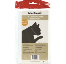 Beetztees Katzenstreu Beutel mit Verschlussclips, 52 mal 46 Zentimeter