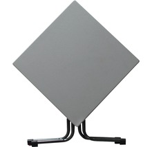Quadratischer Klapptisch mit Stahlgestell
