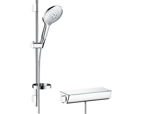 Armaturen-Set Duscharmatur mit Thermostat hansgrohe Raindance Select S chrom glänzend 27036000-0