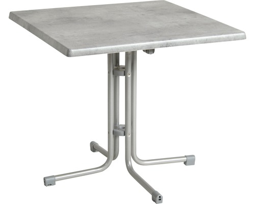 Gartentisch Acamp Piazza 70x70x72 cm silber