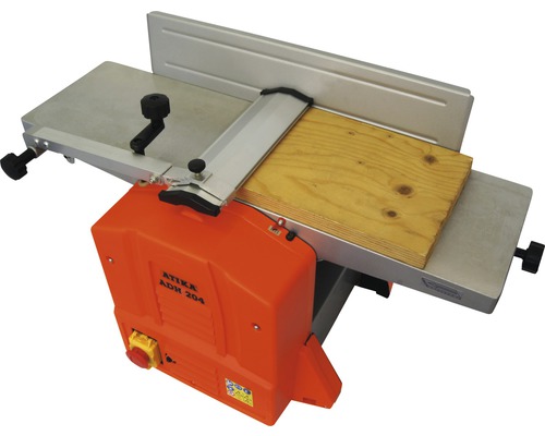 Abricht- und Dickenhobelmaschine mit Holzstück