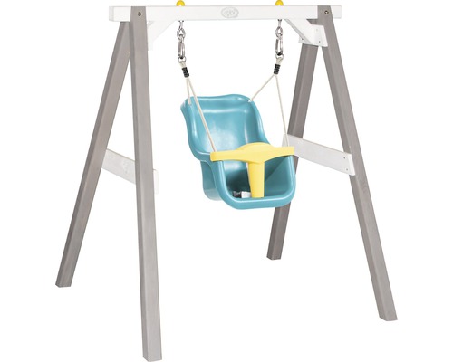 Babyschaukel axi mit Sitz grau-weiß