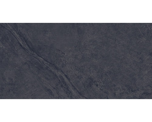 Feinsteinzeug Wand- und Bodenfliese Onyx schwarz glas pol. rekt. 30 x 60 cm