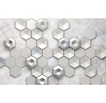 Fototapete Vlies 6004A-VD4 Infinity Hexagon Concrete 4-tlg. 400 x 250 cm