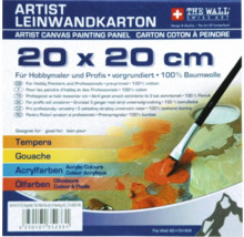 Malkarton 20x20 cm weiß