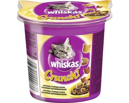 Katzensnack whiskas Crunch Huhn, Truthahn und Ente 100 g