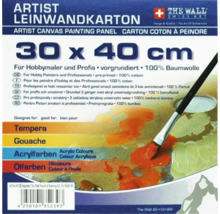 Künstler Leinwandkarton 30 x 40 cm für Hobby- und Profimaler, vorgrundiert, aus 100 Prozent Baumwolle