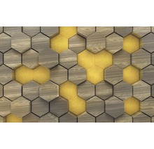 Fototapete Vlies 6005C-VD4 Infinity Woodcomb Olive 4-tlg. 400 x 250 cm