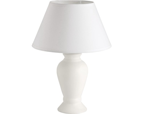 Tischleuchte mit Textilschirm