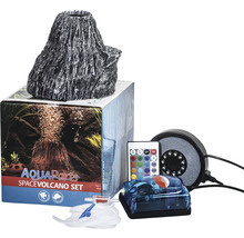 Aquariumdekoration AquaParts Space Vulcano Set inkl. Magic Bubble LED und Luftpumpe 16,5 x 16,5 x 20 cm-thumb-0