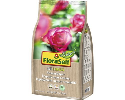 Rosendünger FloraSelf Nature BIORGA organischer Dünger 1,5 kg-0