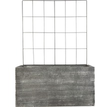 Lafiora Pflanzkübel und Rankgitter 60 x 30 cm dunklegrau